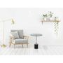 Voir la diapositive 6 : Paris Prix Table d'Appoint en Marbre  Lana  53cm Gris & Noir
