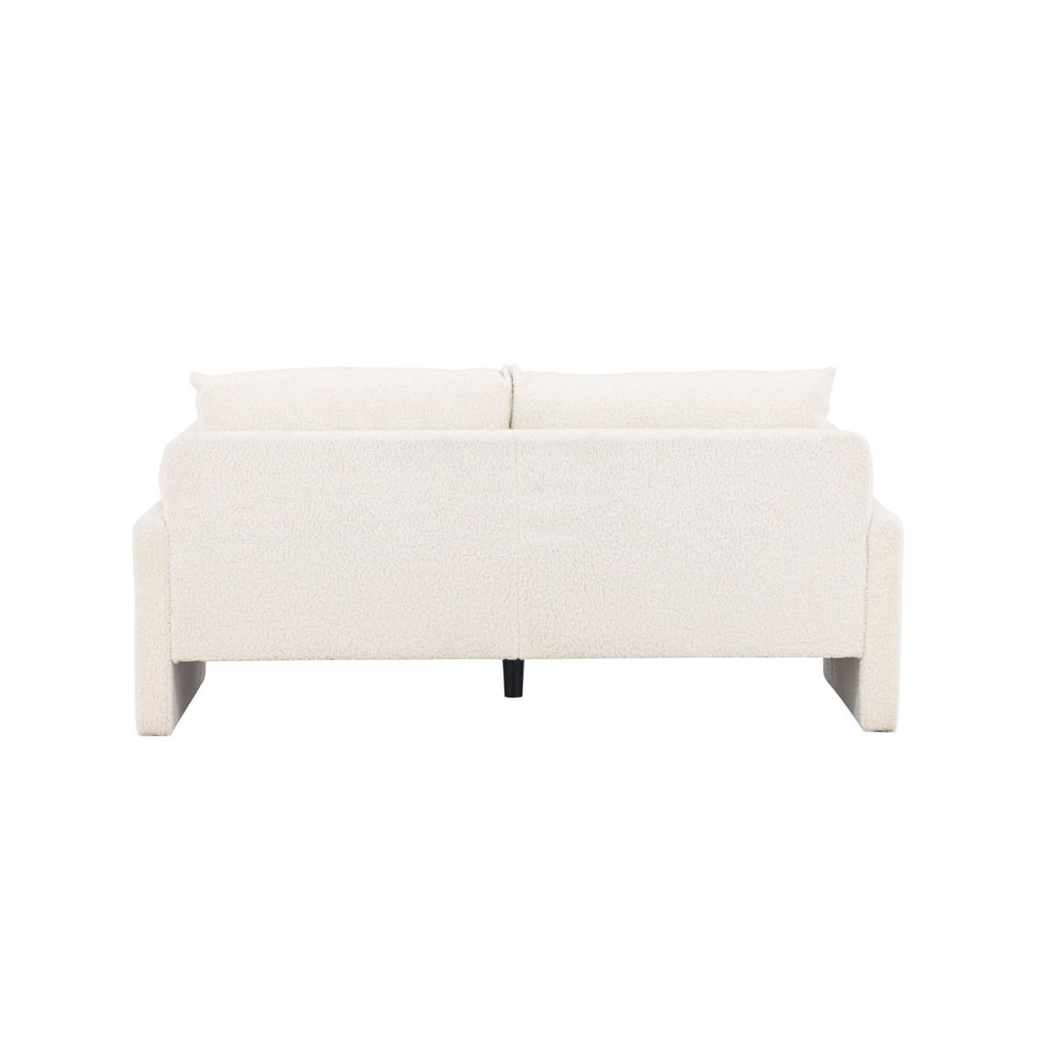 Voir la diapositive 6 : Paris Prix Canapé 2 places bouclette  vindel  184cm blanc