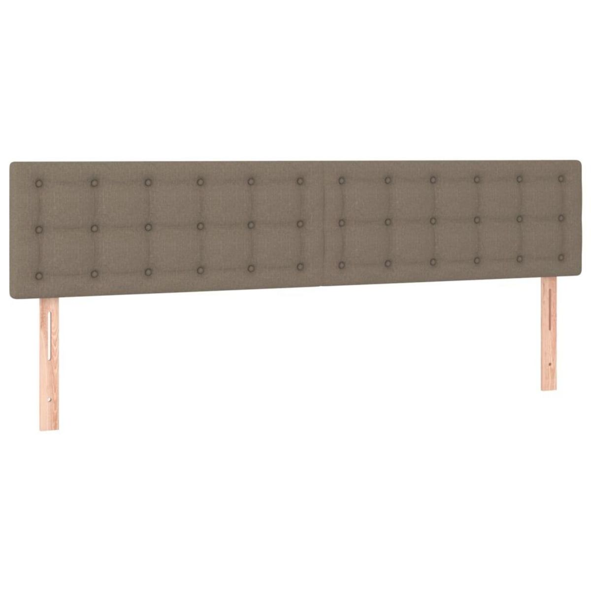 VIDAXL Tete de lit a LED Taupe 160x5x78/88 cm Tissu