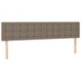 Voir la diapositive 4 : VIDAXL Tete de lit a LED Taupe 160x5x78/88 cm Tissu