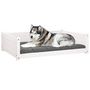 Voir la diapositive 4 : VIDAXL Lit pour chien Blanc 105,5x75,5x28 cm Bois de pin solide