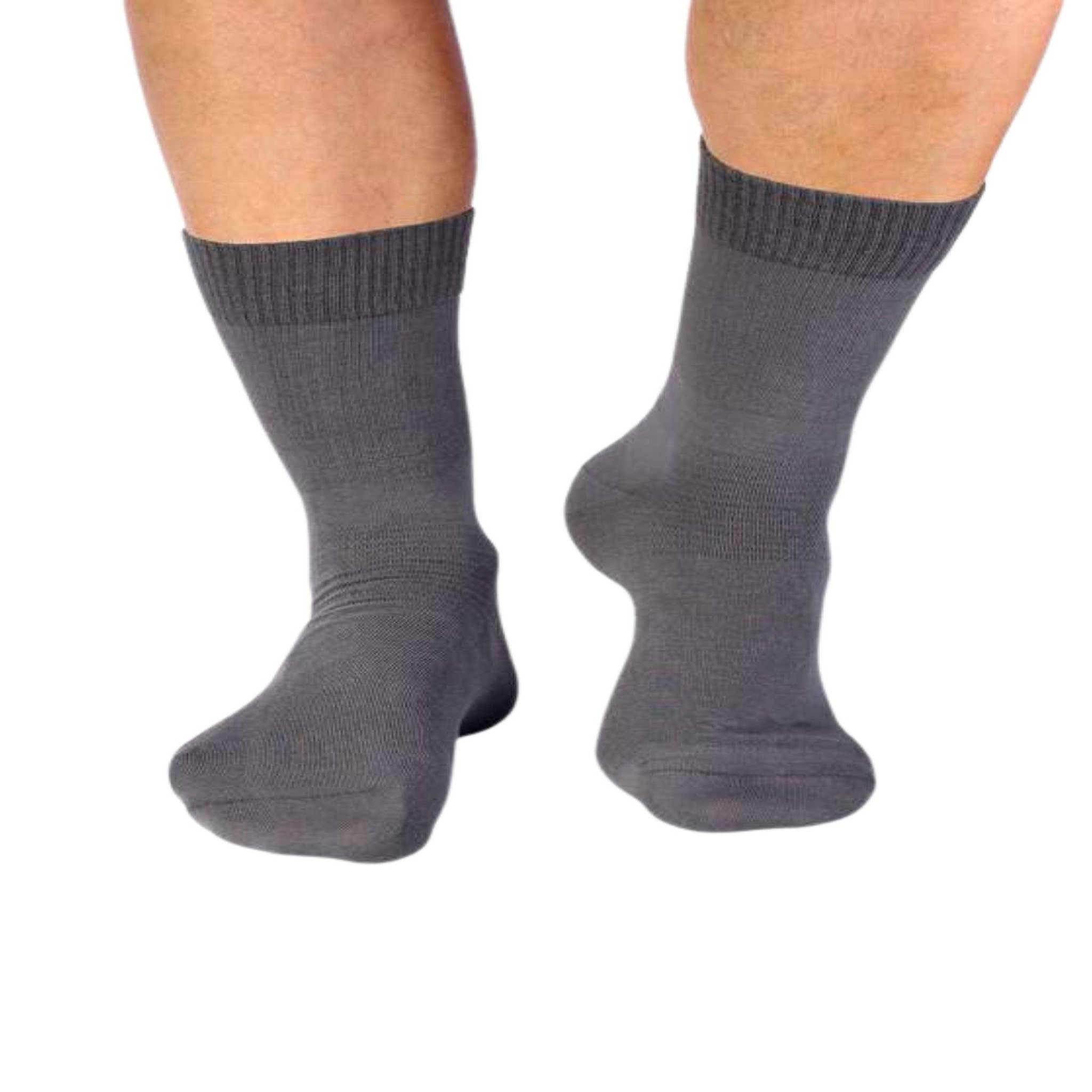 Voir la diapositive 2 : PIRIN HILL Chaussettes pour diabétiques - gris
