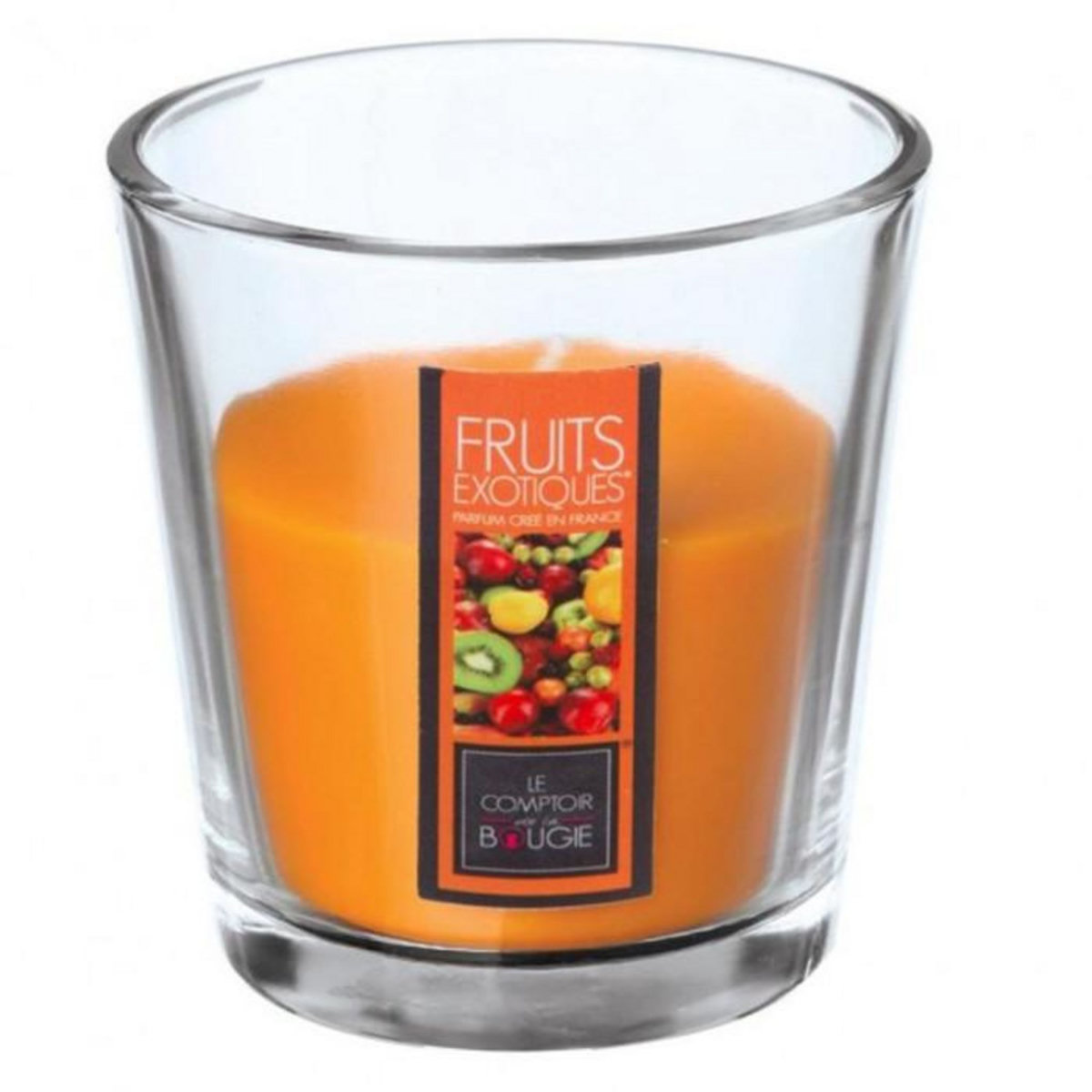 COMPTOIR DE LA BOUGIE Bougie Parfumée en Verre  Nina  90g Fruits Exotiques