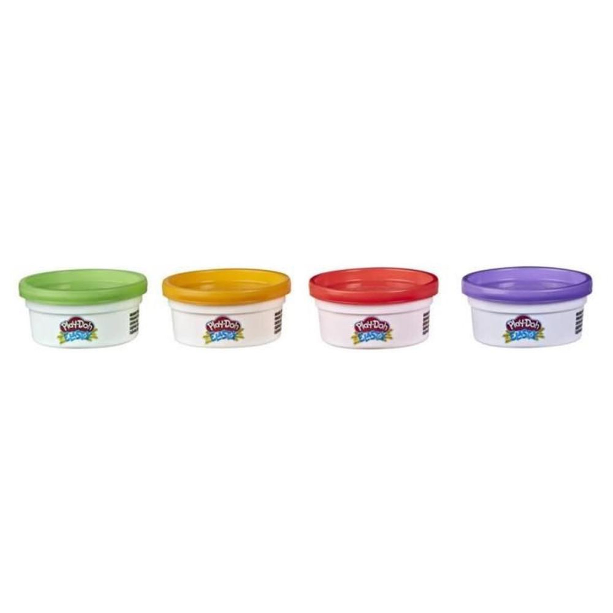 HASBRO Pâte à modeler Elastix 4 pots 227 g, texture extensible et à mouler