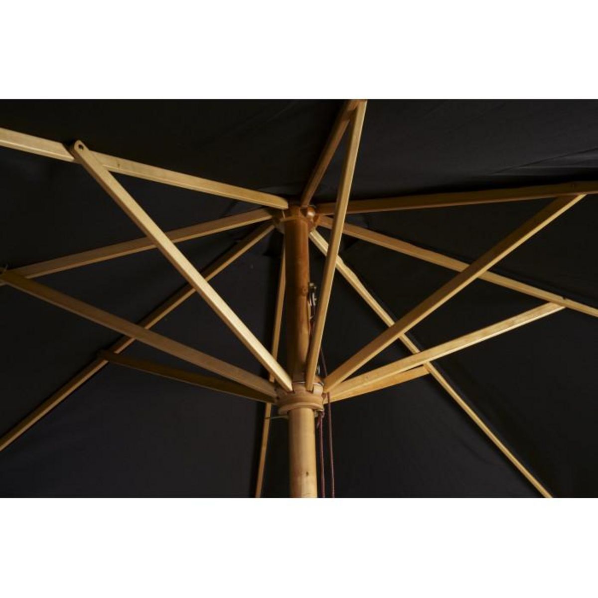 Paris Prix Parasol en Bois  Ixos  300cm Noir