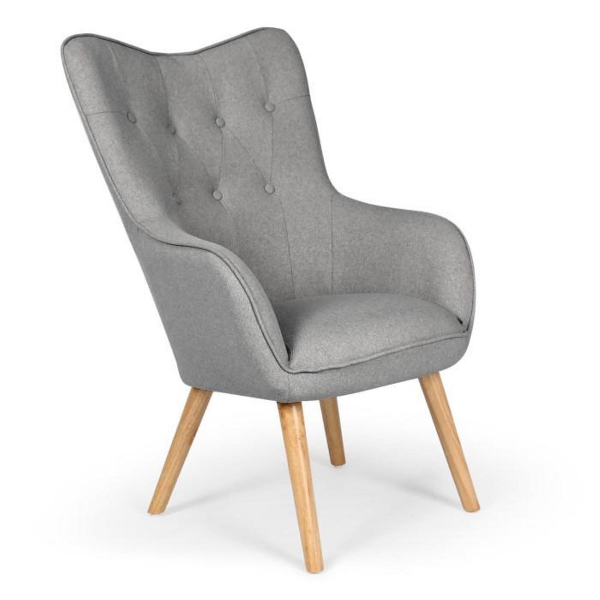 Paris Prix Fauteuil Scandinave  Aimee  67cm Gris Clair