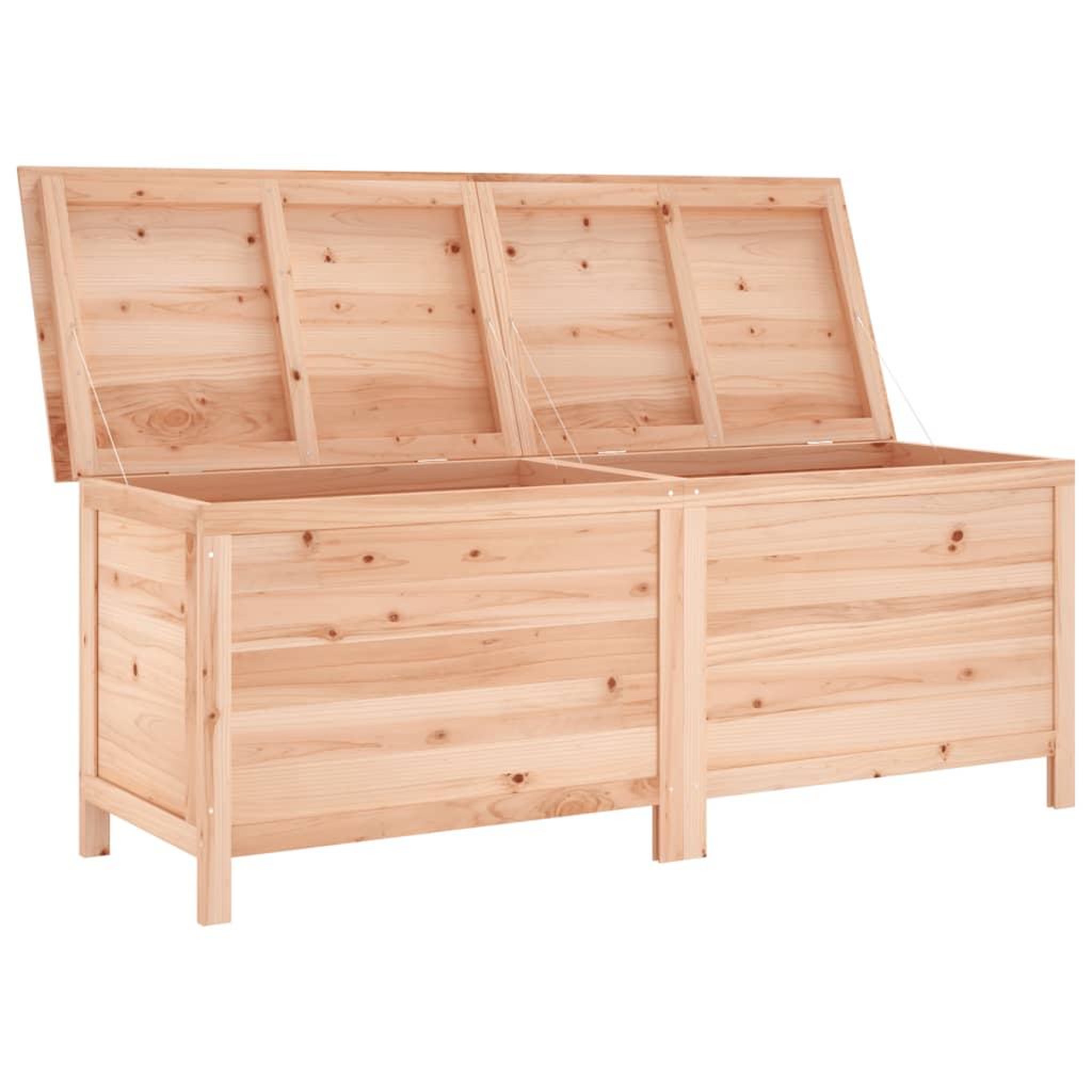 Voir la diapositive 3 : VIDAXL Boîte de rangement de jardin 150x50x56,5 cm bois massif sapin