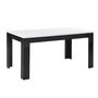 Voir la diapositive 1 : Table de séjour moderne laquée brillante bicolore L190cm MILANO