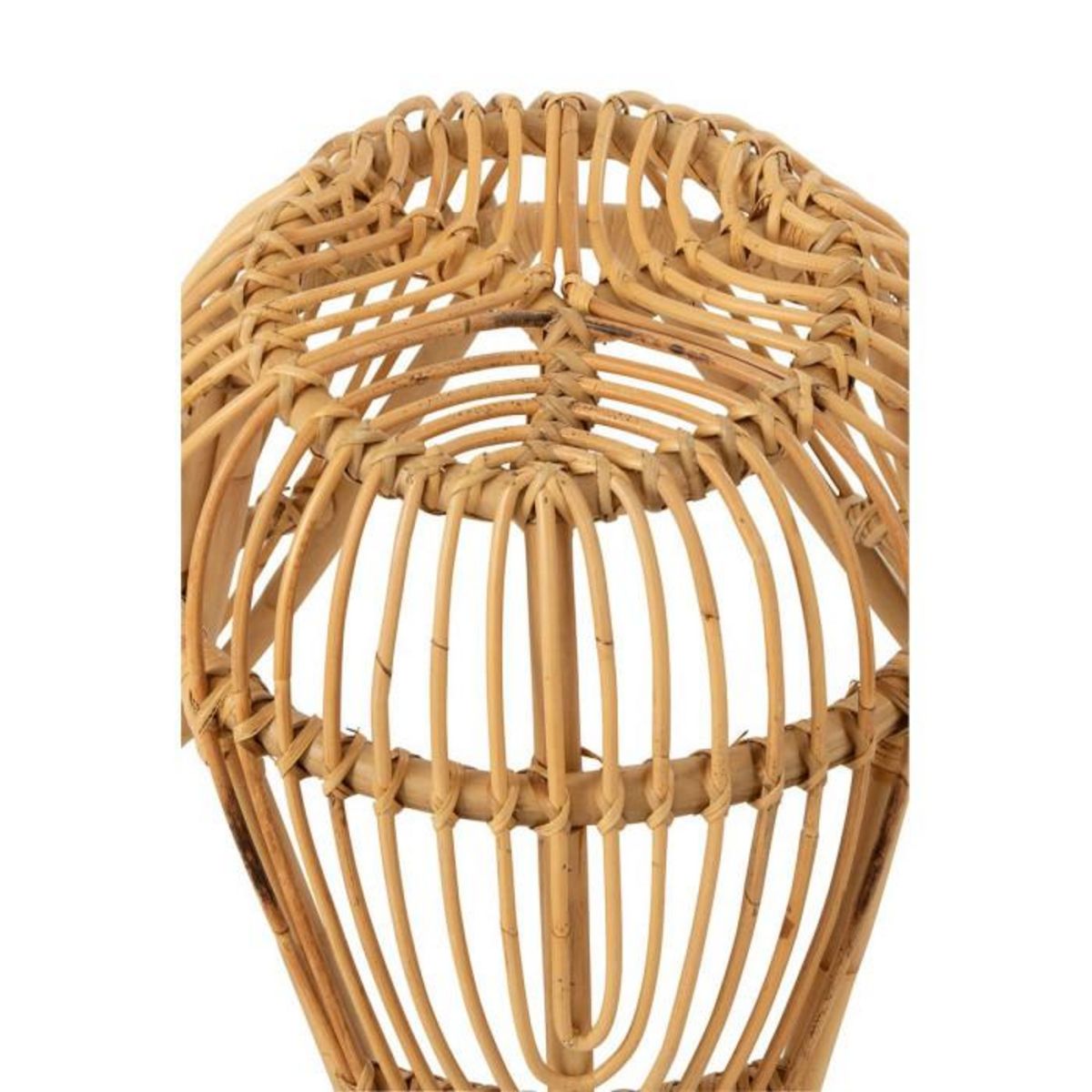 Paris Prix Tabouret Design en Rotin  Léa  44cm Naturel