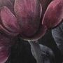 Voir la diapositive 2 : ATMOSPHERA Toile Peinte Déco  Cadre Fleur  58x58cm Noir