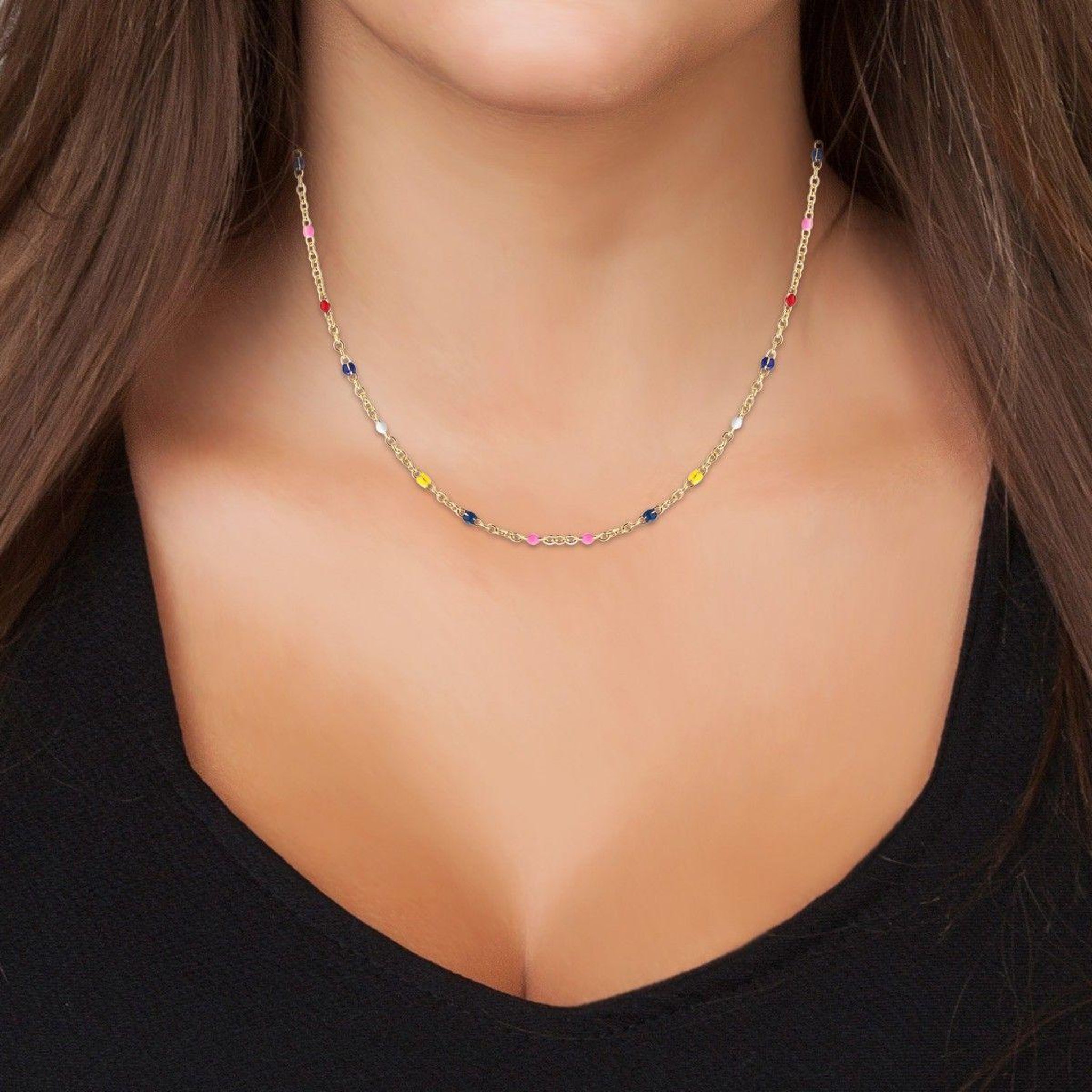 Voir la diapositive 2 : SC BOHEME Collier perles par SC Bohème