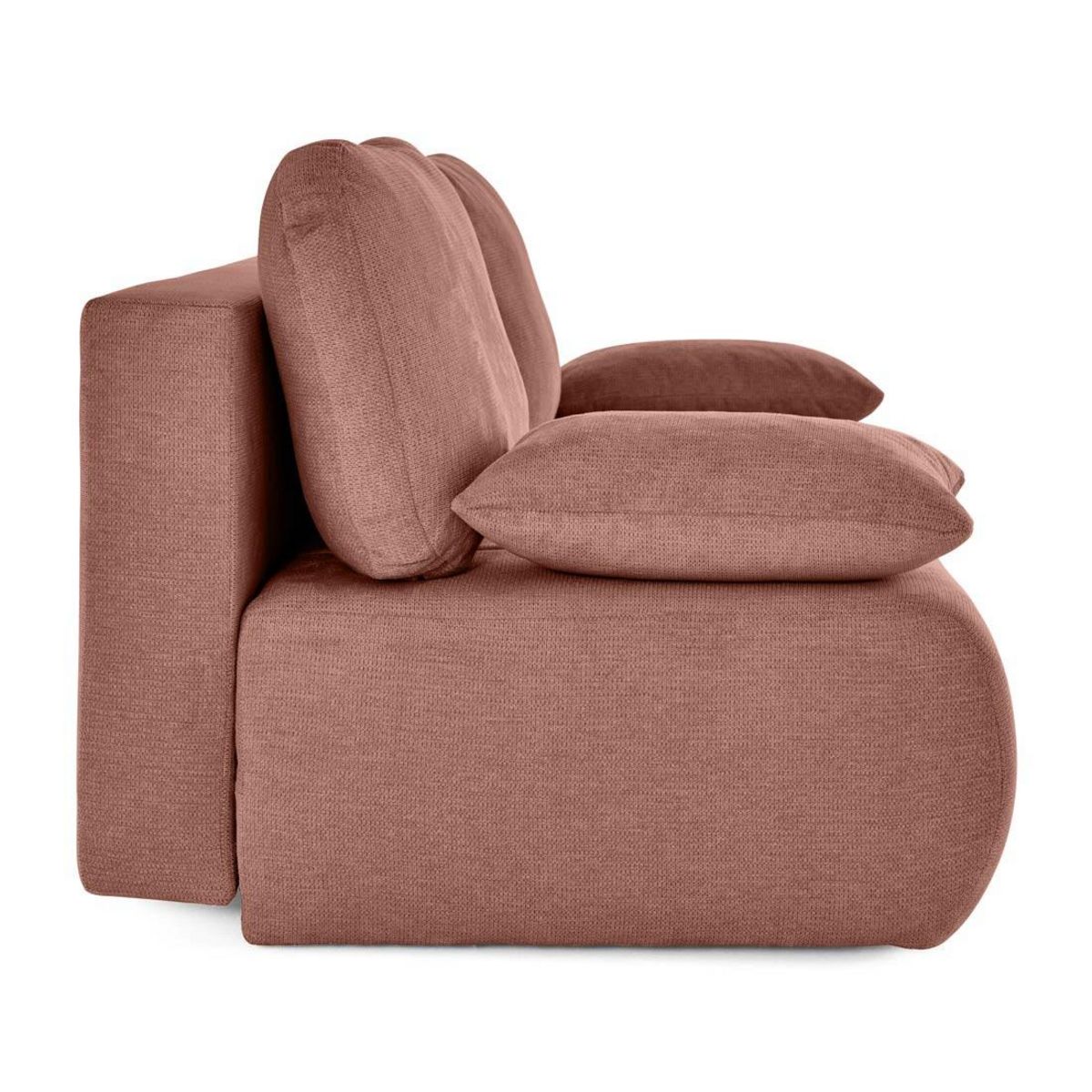 BEST MOBILIER Harper - canapé 3 places convertible avec coffre en tissu texturé