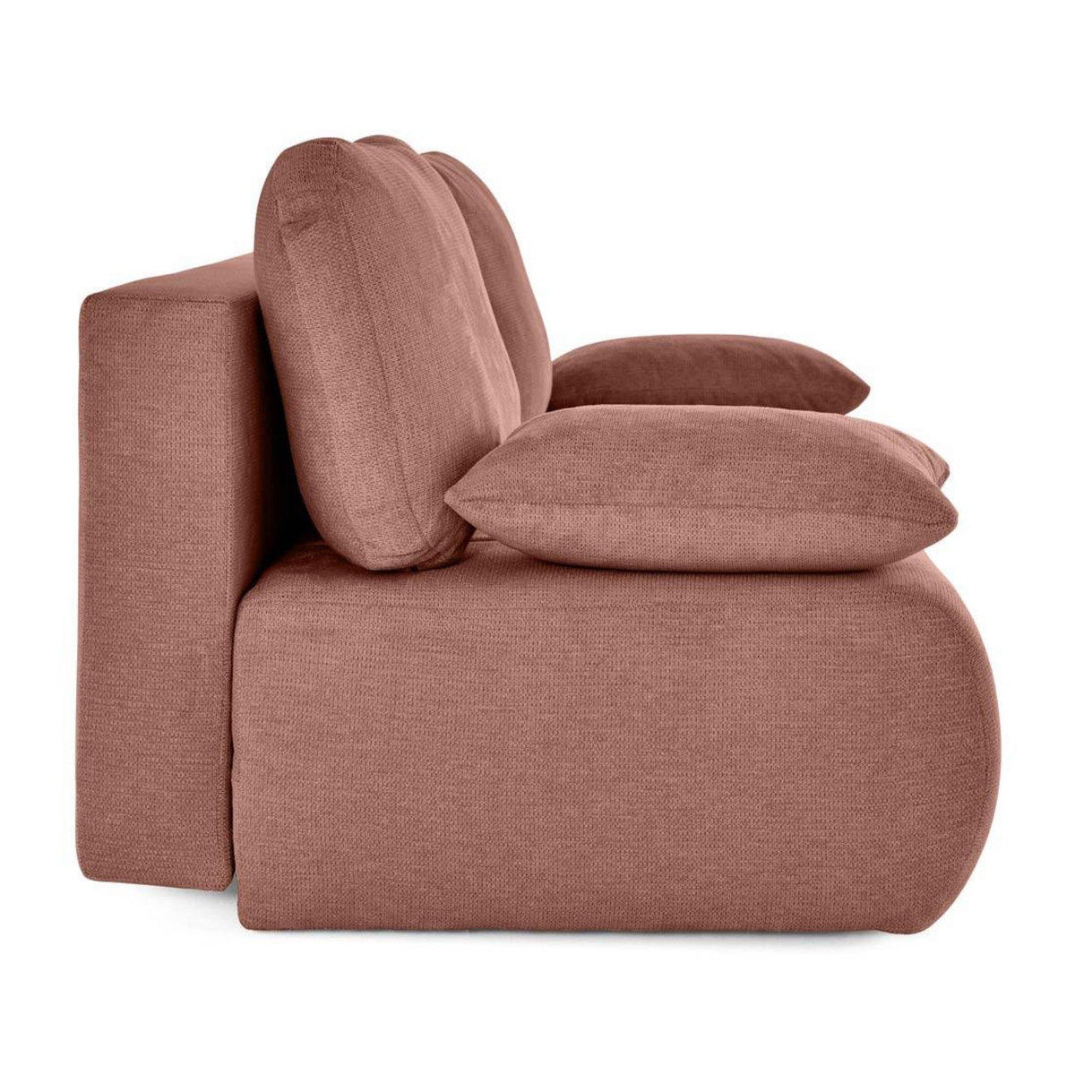 BEST MOBILIER Harper - canapé 3 places convertible avec coffre en tissu texturé