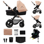 KINDERKRAFT Poussette 4en1 moov 2 pratique et confortable. Coloris disponibles : Noir, Beige