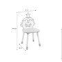 Voir la diapositive 4 : SWEEEK Lot de 2 chaises enfant collection Monsieur/Madame - Madame Princesse. rose