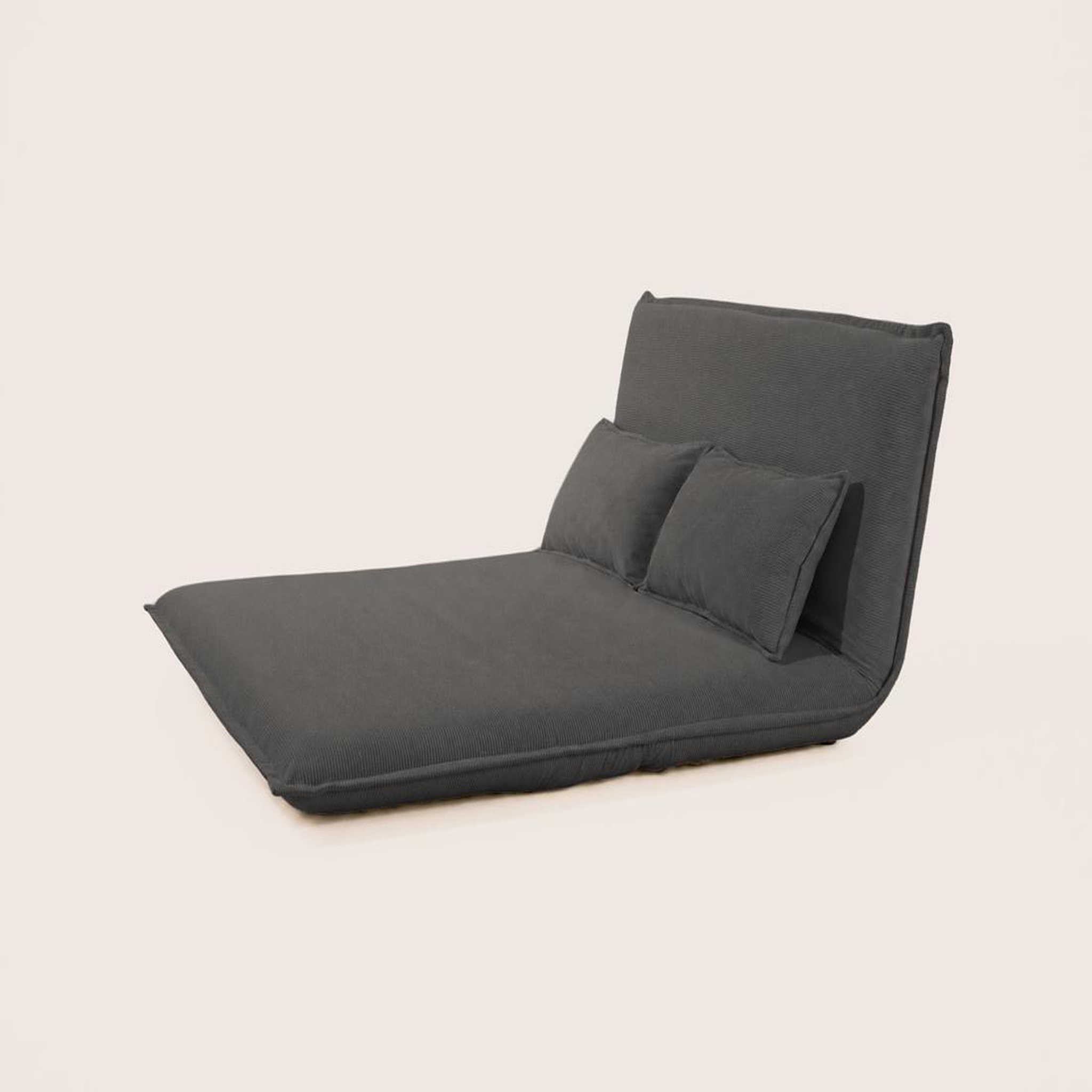 Voir la diapositive 4 : BEST MOBILIER Candice - banquette 2 places convertible clic-clac en velours côtelé
