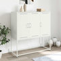 Voir la diapositive 1 : VIDAXL Buffet haut blanc 100,5x39x107 cm acier