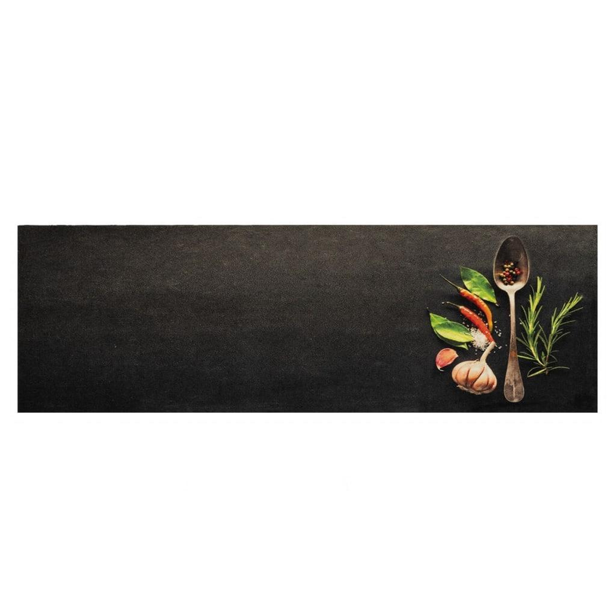 Voir la diapositive 2 : VIDAXL Tapis de cuisine lavable impression d'epices 60x180 cm velours