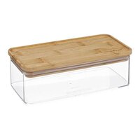 Boîte alimentaire PEBBLY en verre rectangulaire compartiment