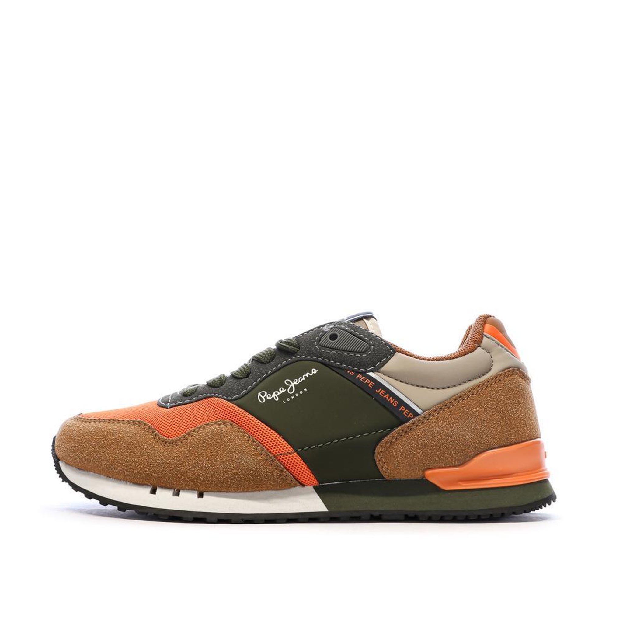 Voir la diapositive 1 : Pepe Jeans Baskets Oranges/Kaki Garçon Pepe Jeans London