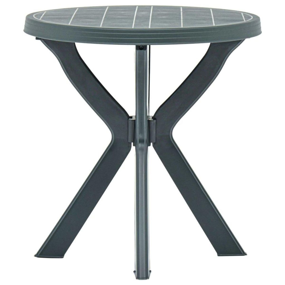 VIDAXL Table de bistro Blanc Ø70 cm Plastique