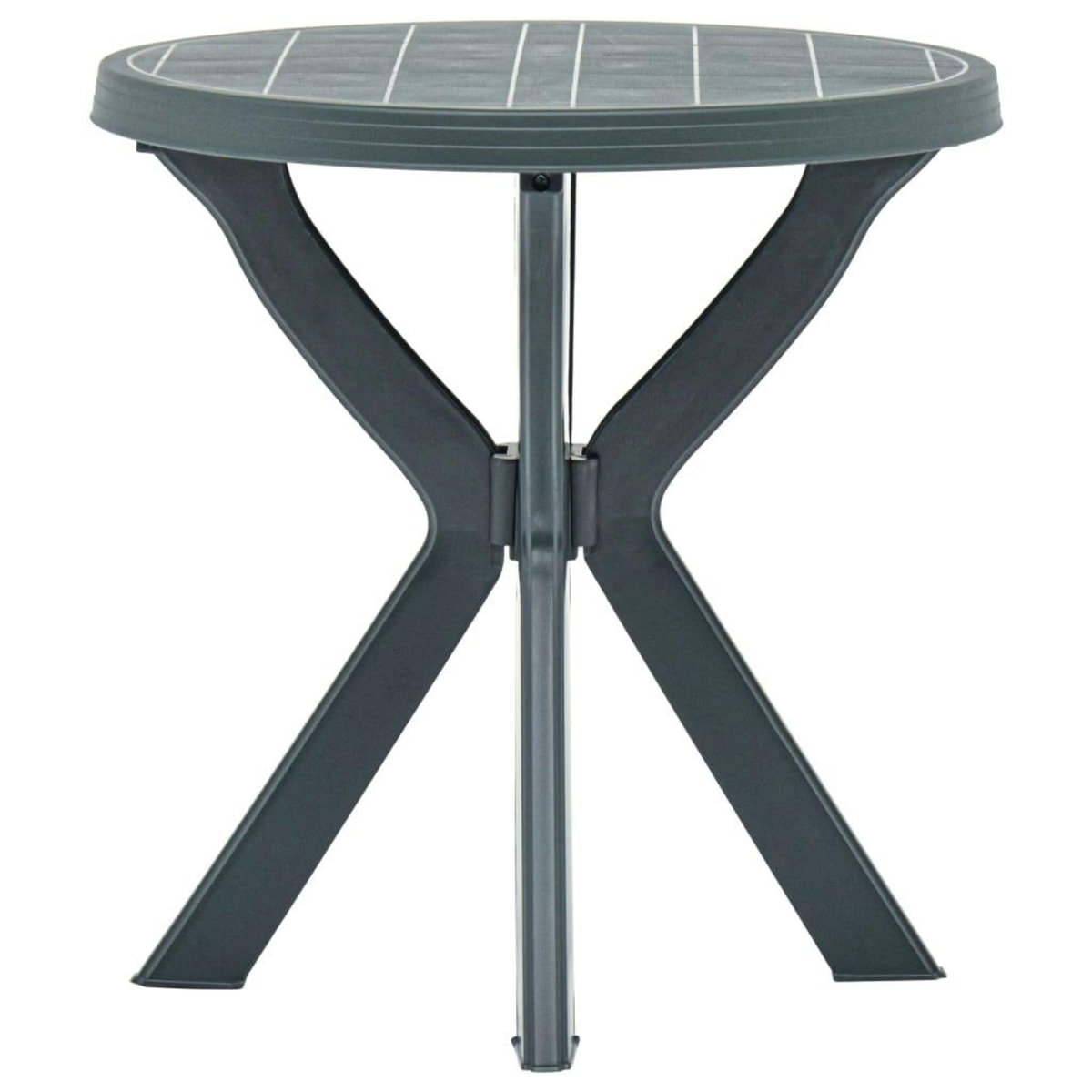 VIDAXL Table de bistro Blanc Ø70 cm Plastique