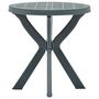 Voir la diapositive 3 : VIDAXL Table de bistro Blanc Ø70 cm Plastique