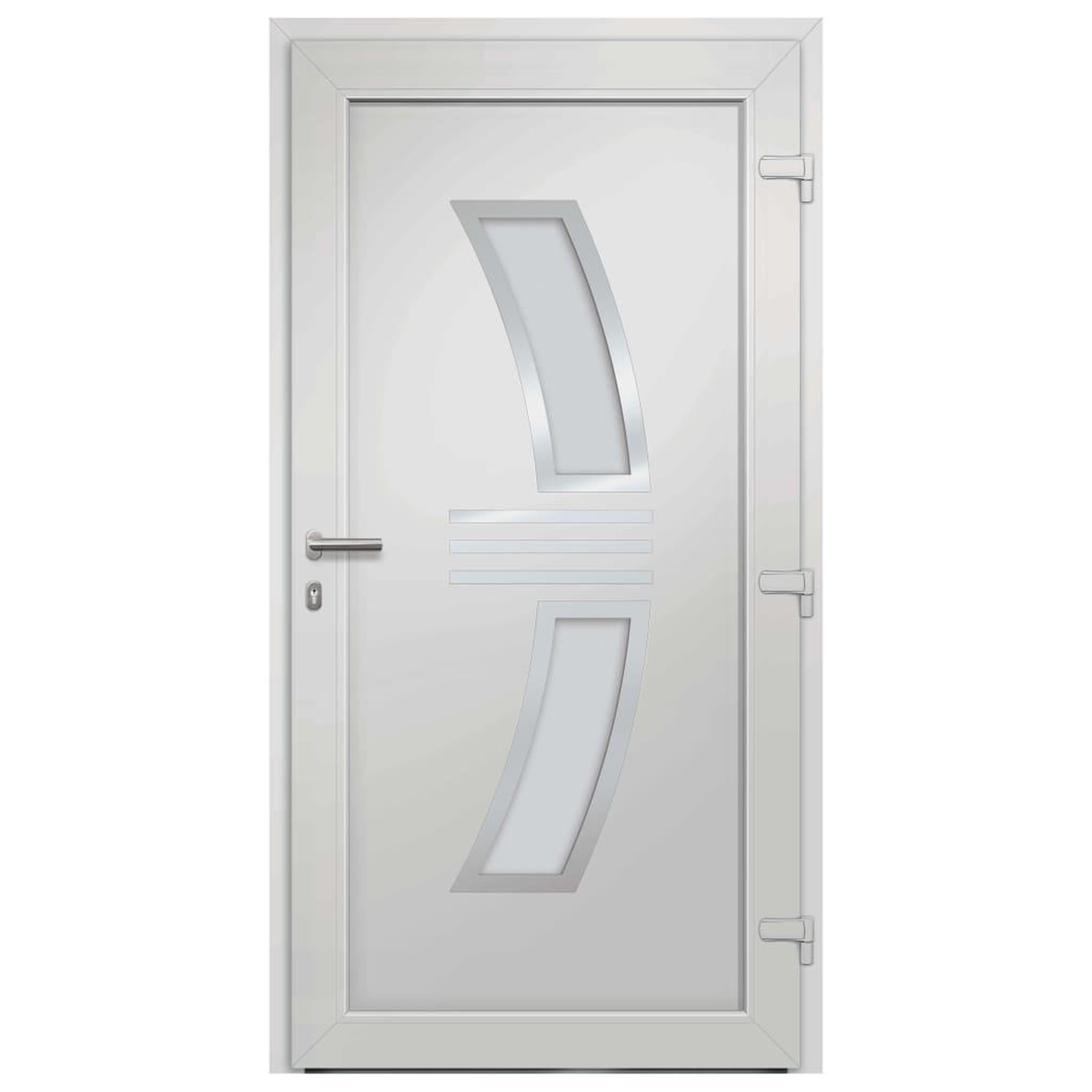 Voir la diapositive 5 : VIDAXL Porte d'entree principale Anthracite 98x208 cm