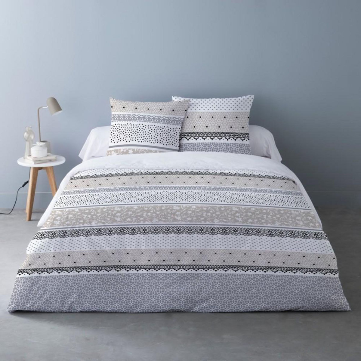 Dourev Housse de couette 240x220 OLGA + 2 taies 100% coton