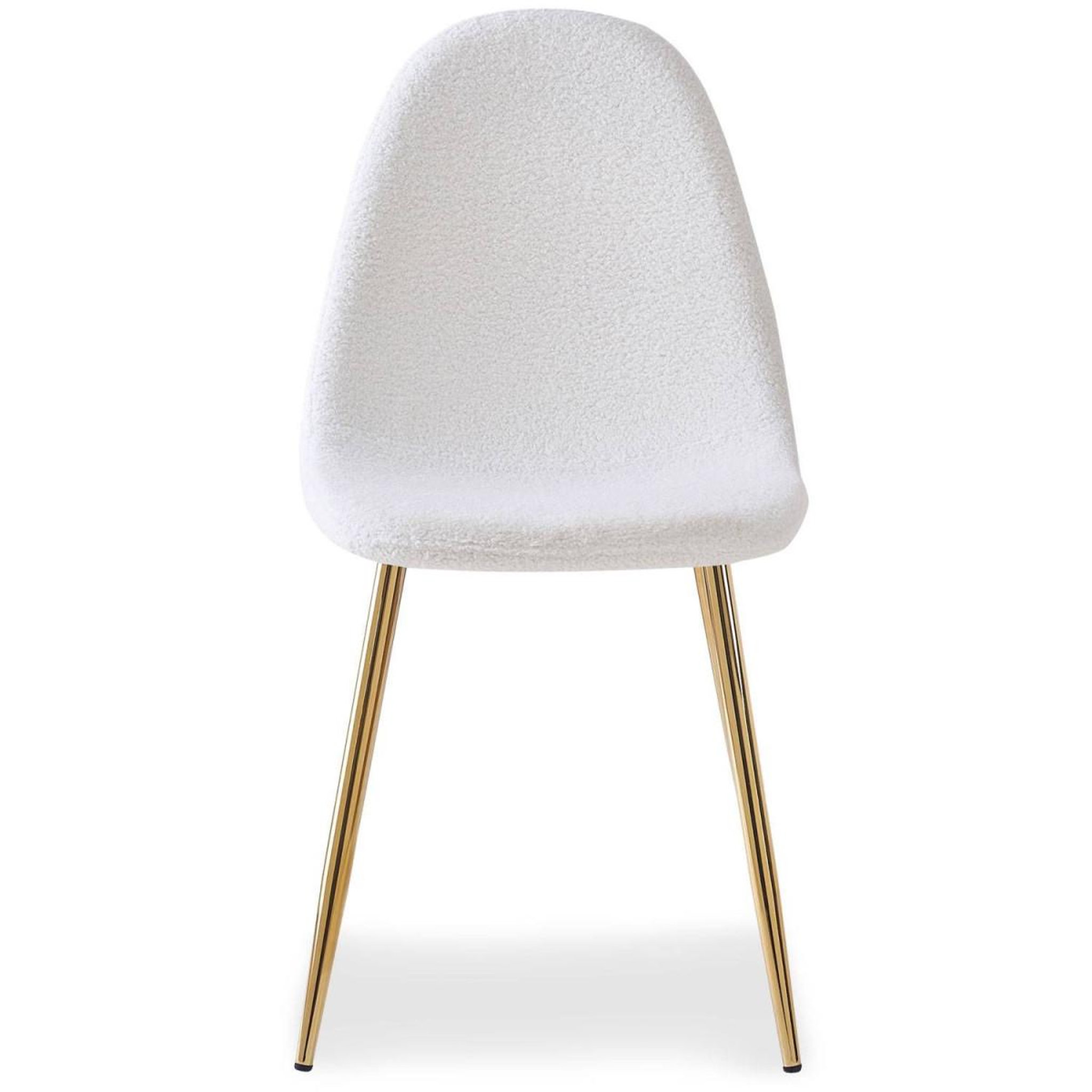 Voir la diapositive 4 : Paris Prix Lot de 4 Chaises Bouclette  Waynor  87cm Blanc