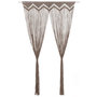 Voir la diapositive 1 : VIDAXL Rideau en macrame Taupe 140x240 cm Coton