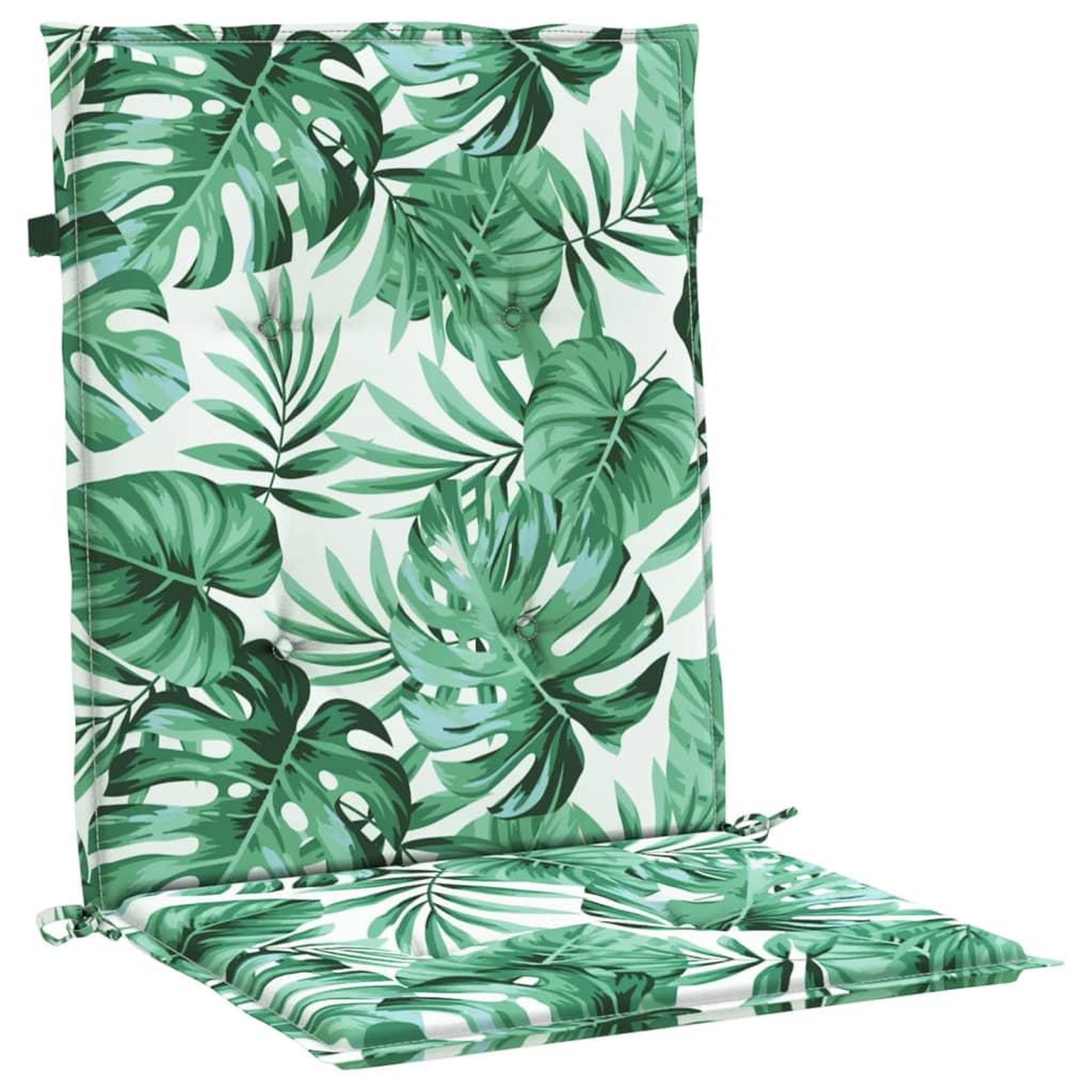 Voir la diapositive 5 : VIDAXL Coussins de chaise a dossier bas lot de 4 modele de feuille