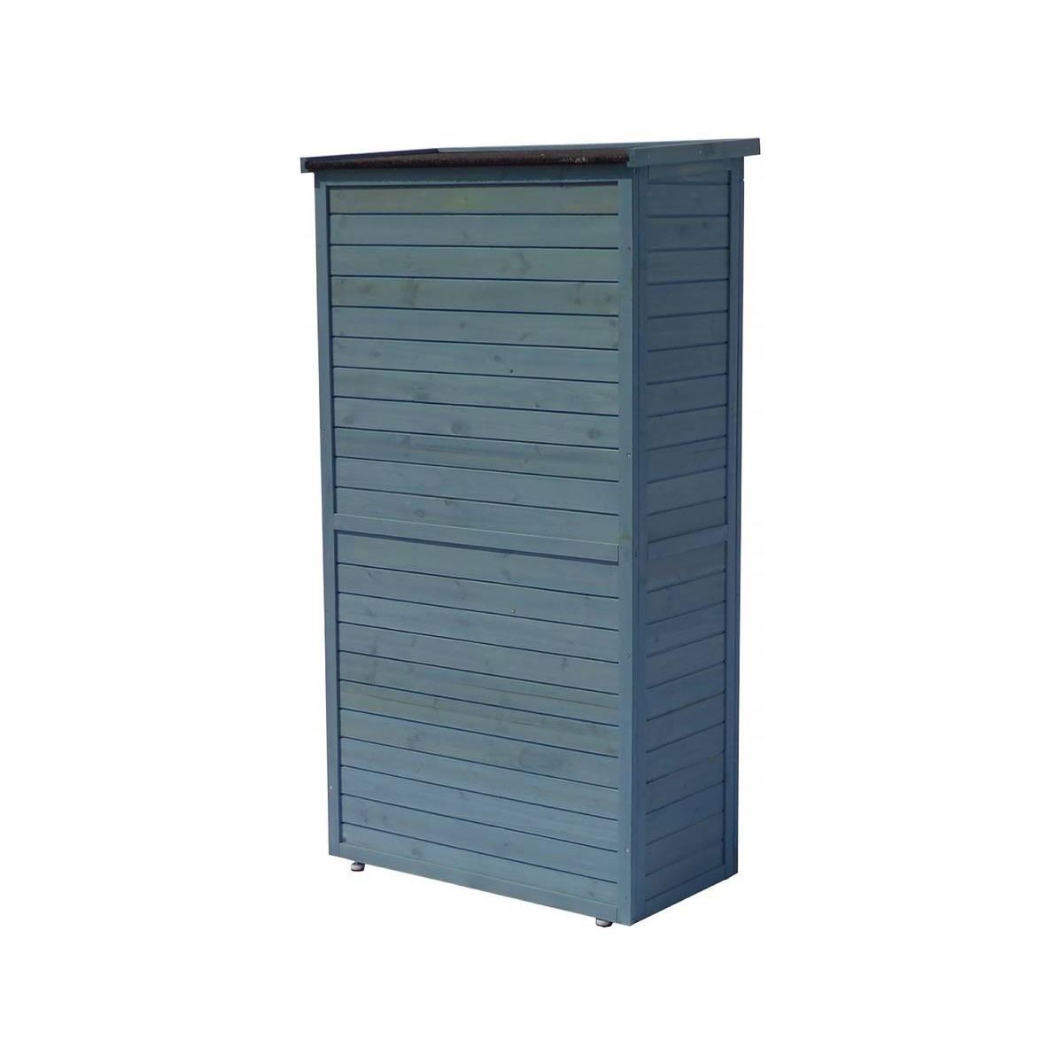 Habitat et Jardin Armoire de jardin  Space  - 87 x 46.5 x 160 cm - Bleu ciel