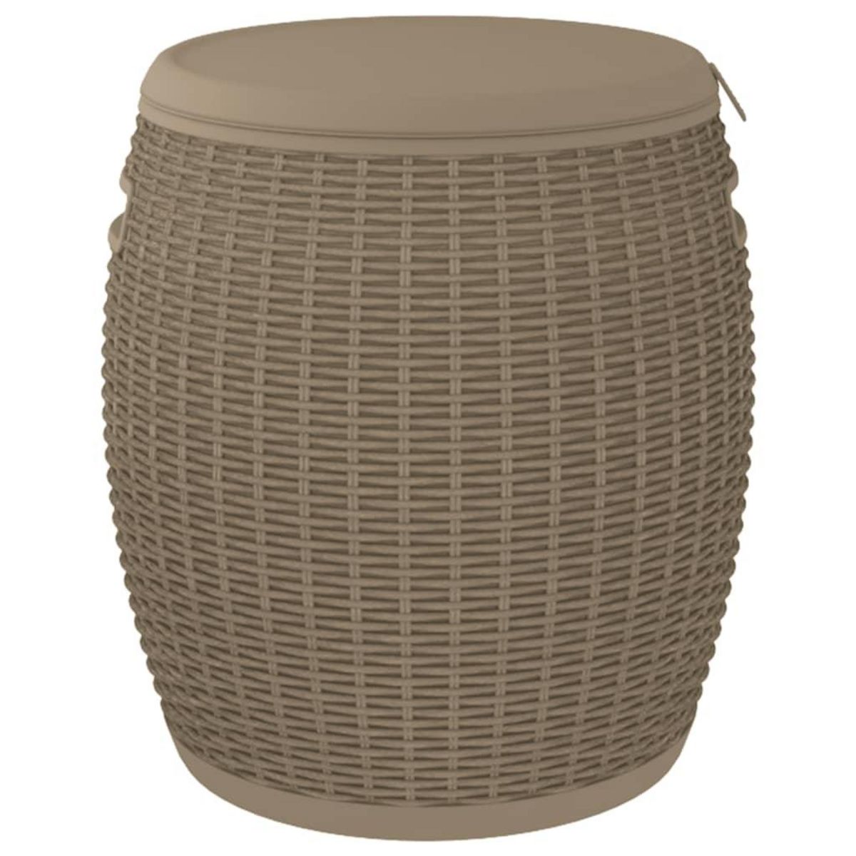 VIDAXL Boîte de rangement de jardin 4 en 1 marron clair polypropylene