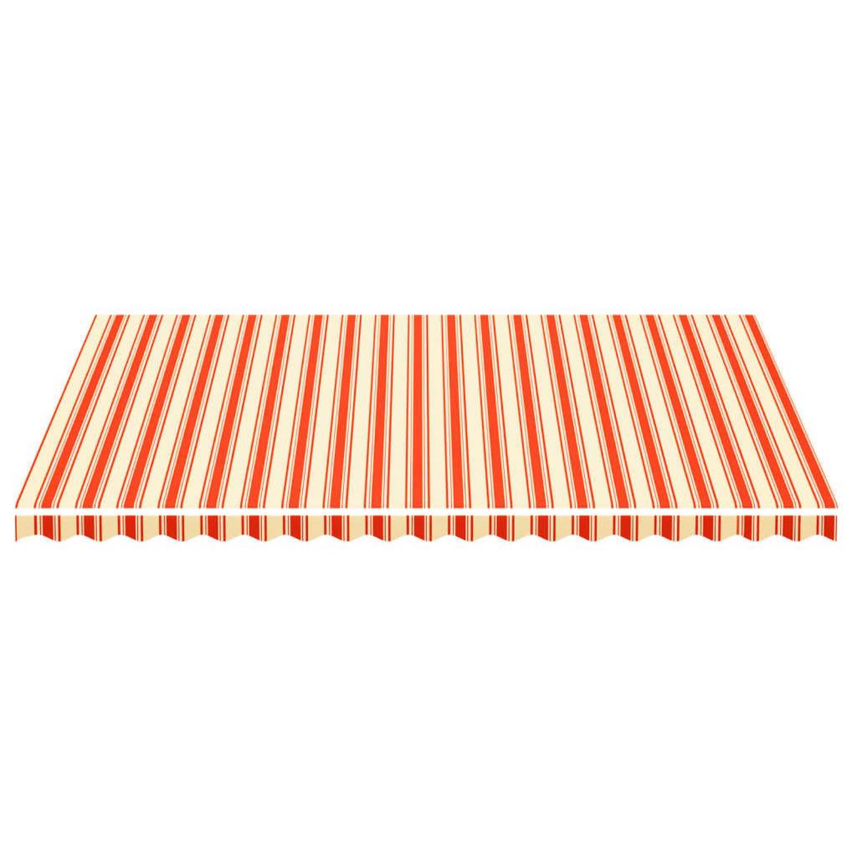 VIDAXL Tissu de remplacement pour auvent Jaune et orange 5x3,5 m