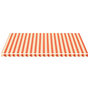 Voir la diapositive 3 : VIDAXL Tissu de remplacement pour auvent Jaune et orange 5x3,5 m