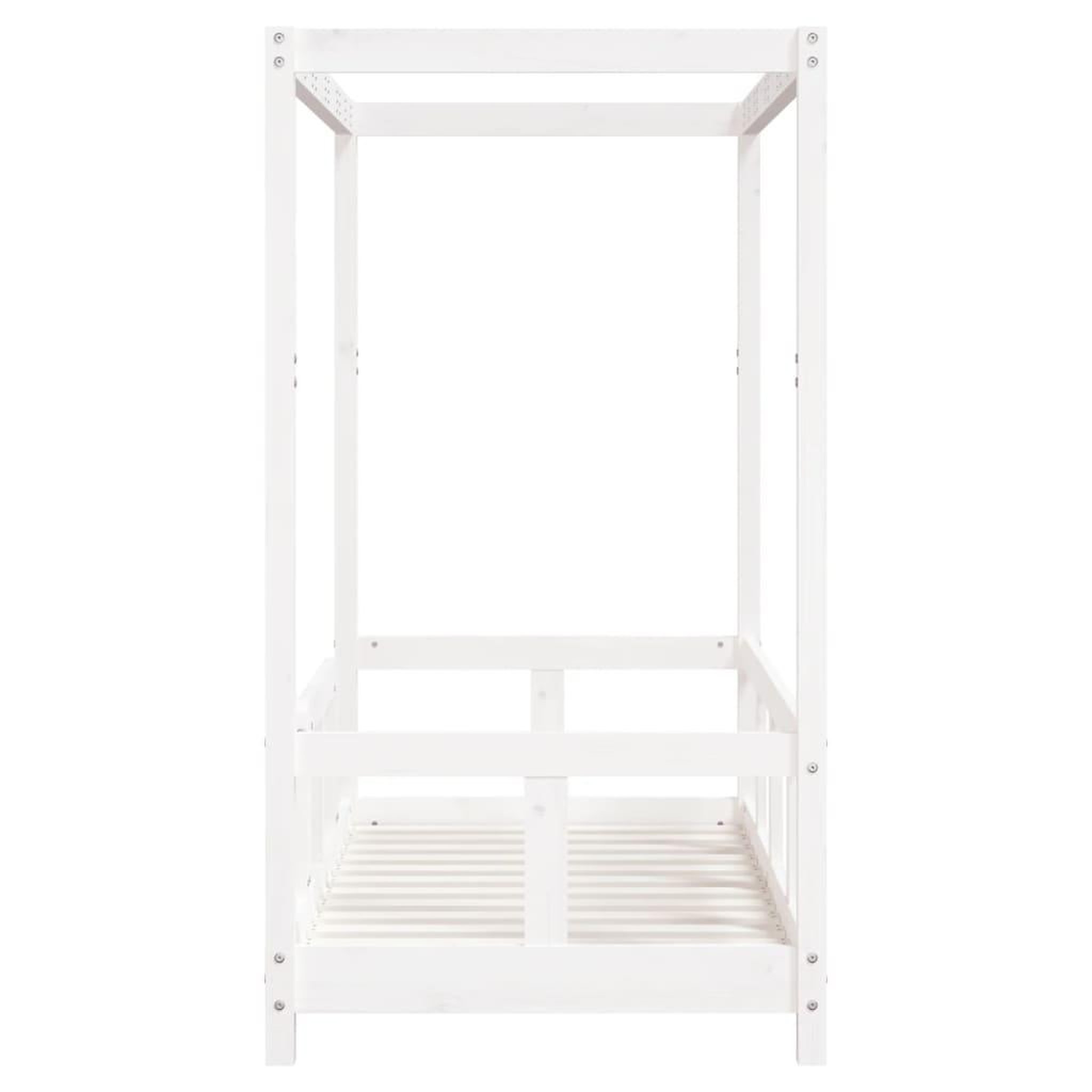Voir la diapositive 5 : VIDAXL Cadre de lit pour enfant blanc 70x140 cm bois de pin massif