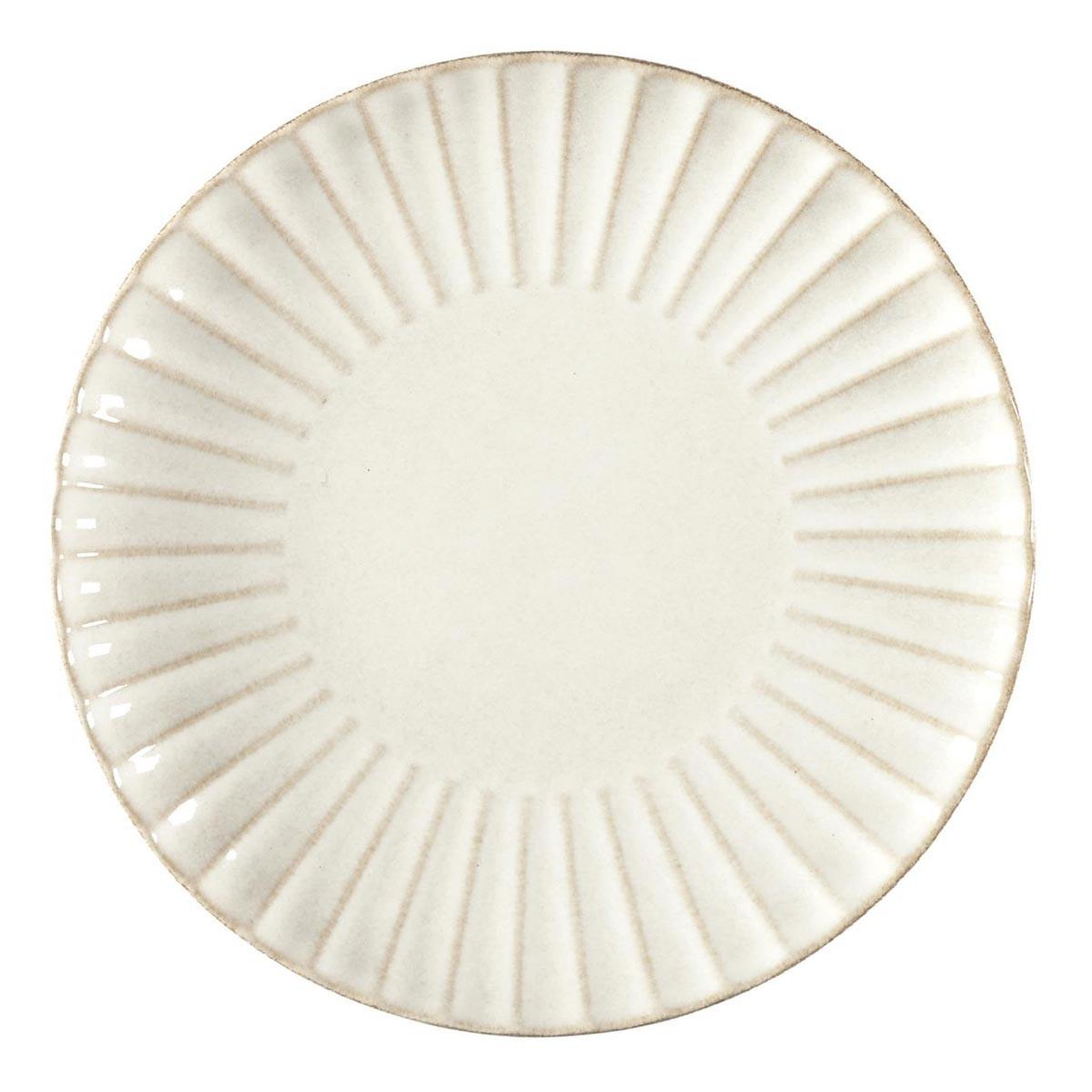 The Home Deco Factory Lot de 6 assiettes à dessert  vlora  21cm beige