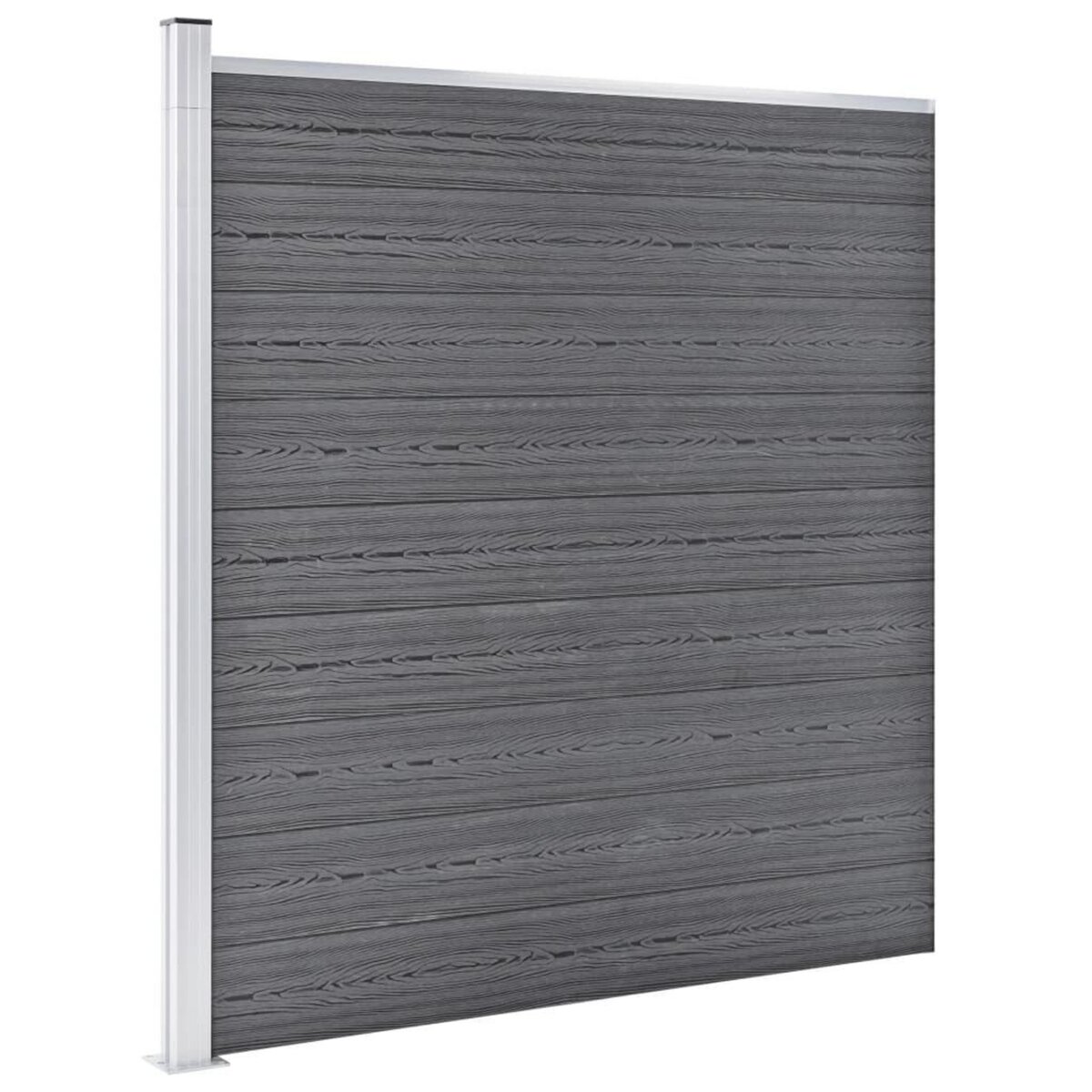 VIDAXL Cloture de jardin WPC 353x186 cm Gris