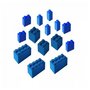  briques géantes - Pack Brick-It - couleur bleu