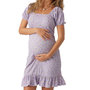 Voir la diapositive 1 : MAMALICIOUS Robe de Grossesse Lila Femme Mamalicious Bloom