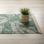 Voir la diapositive 4 : ATMOSPHERA Tapis à imprimé Jungle en coton - 120 x 170 cm - Vert et beige