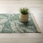 Voir la diapositive 4 : ATMOSPHERA Tapis à imprimé Jungle en coton - 120 x 170 cm - Vert et beige