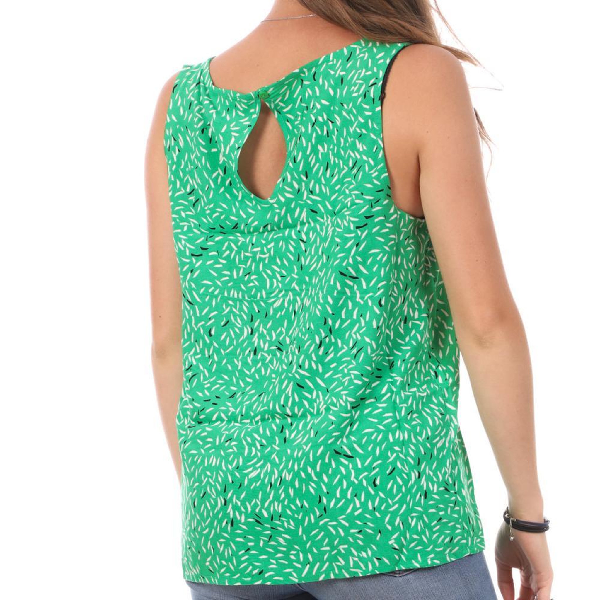 Voir la diapositive 2 : Vero Moda Débardeur Imprimé Vert Femme Vero Moda Easy