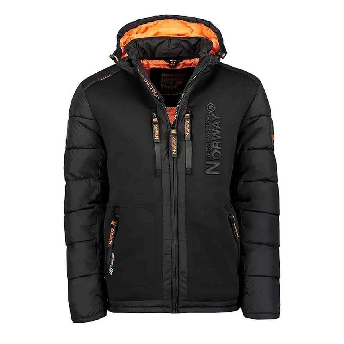 GEOGRAPHICAL NORWAY Doudoune Noire/Orange Homme Geographical Norway Beachwood