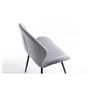 Voir la diapositive 6 : Lot de 2 chaises arrondies pieds métal noir LINE