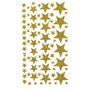 Artemio Stickers étoiles à paillettes dorées