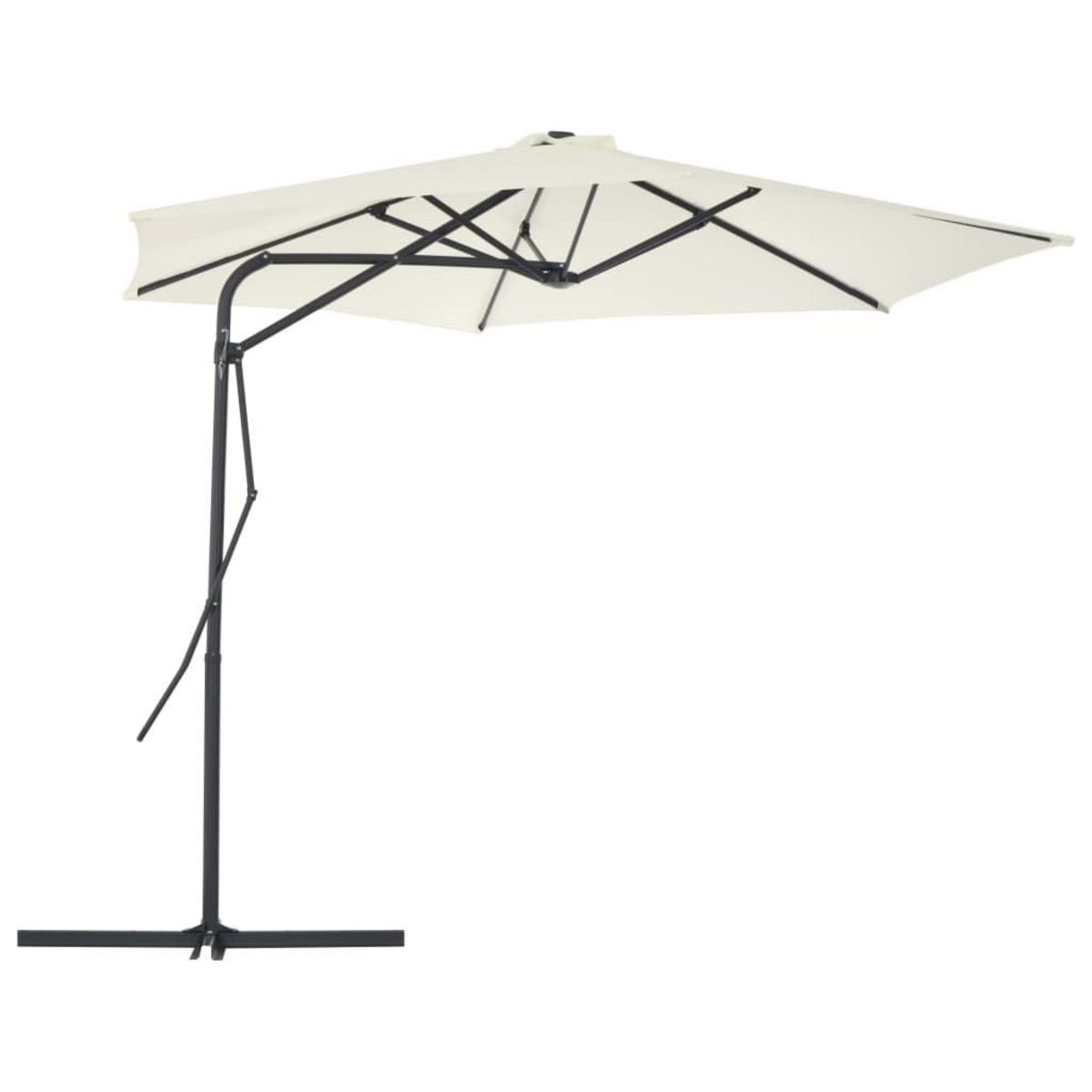 VIDAXL Parasol d'exterieur avec poteau en acier 300 cm Sable
