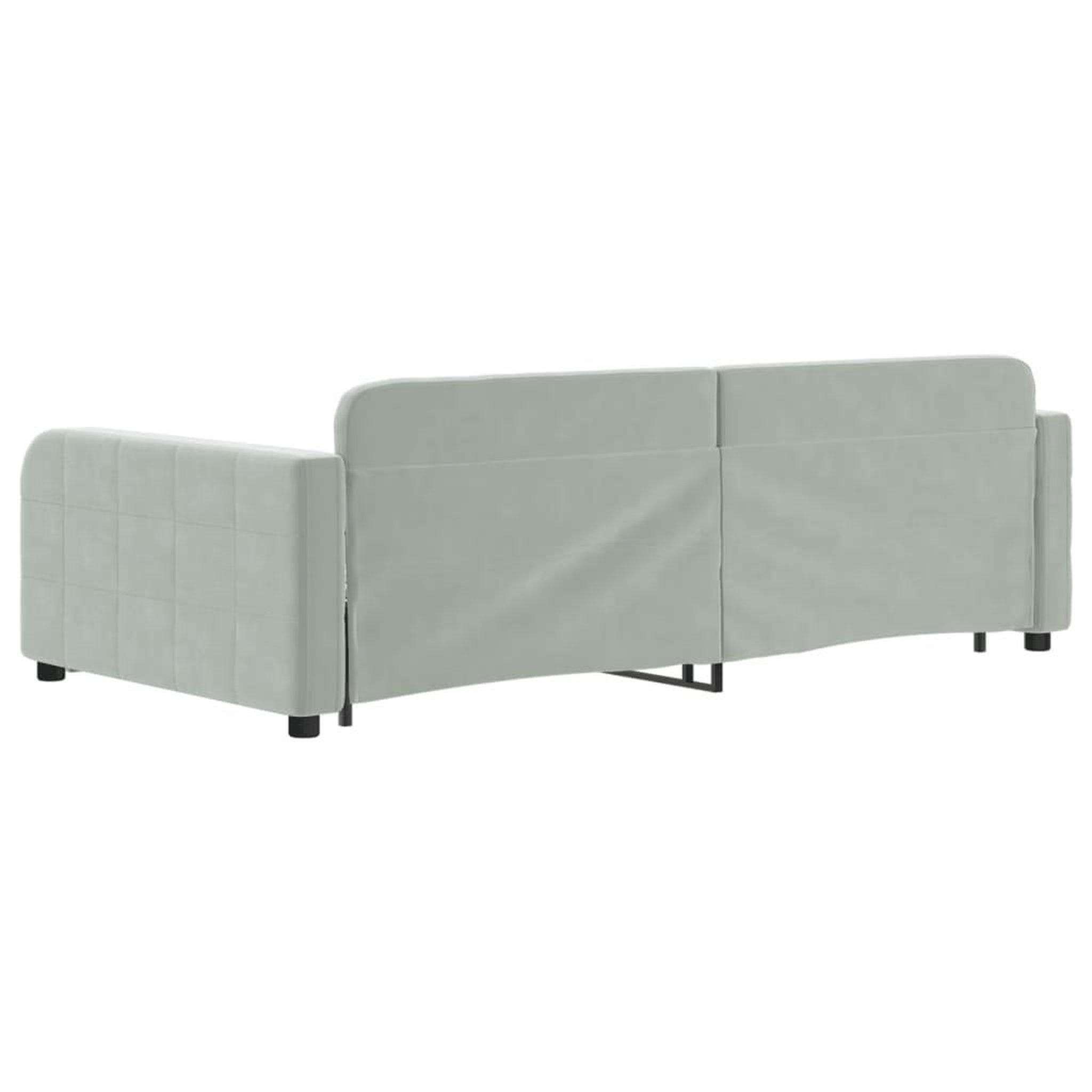 Voir la diapositive 5 : VIDAXL Lit de jour avec gigogne et tiroirs sans matelas 100x200 cm