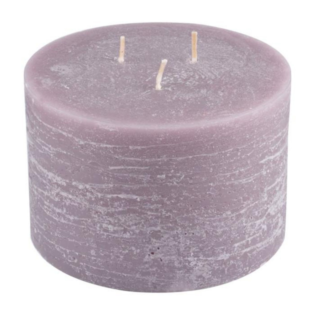 Paris Prix Bougie Déco 3 Mèches  Rustique  12cm Taupe